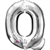 Globo letra Q 40 cm plata