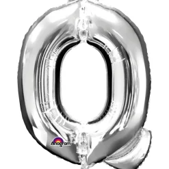 Globo letra Q 40 cm plata