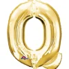 Globo Letra Q Dorado 81 cm