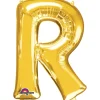 Globo letra R 40 cm dorado