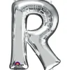 Globo Letra R 40 cm Plata
