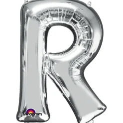 Globo Letra R 40 cm Plata