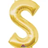 Globo Letra S Dorado 86 cm