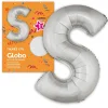 Globo Letra S Plateado 1 Metro