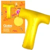 Globo letra T dorado 1 metro