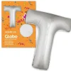Globo Letra T Plateado 1 Metro
