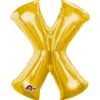 Globo letra X 40 cm dorado