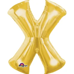 Globo Letra X Dorado 86 cm