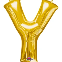 Globo letra Y 40 cm dorado