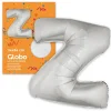 Globo Letra Z Plateado 1 Metro