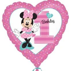 Globo Minnie Mouse 1 Año Corazón