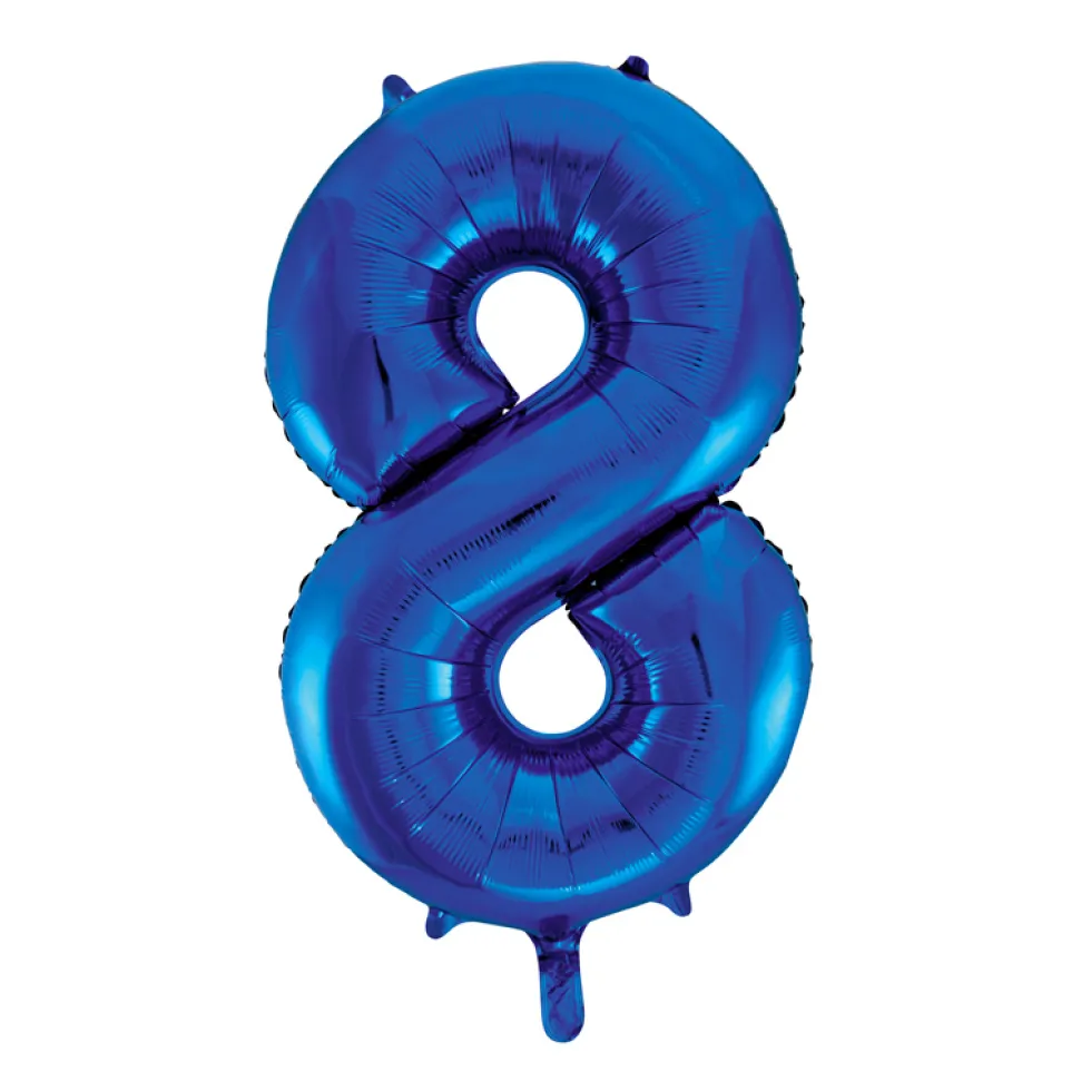 Globo Nº 8 Azul 86 cm
