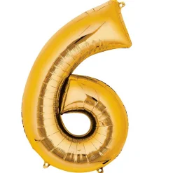 Globo nº 6 Dorado 86 cm