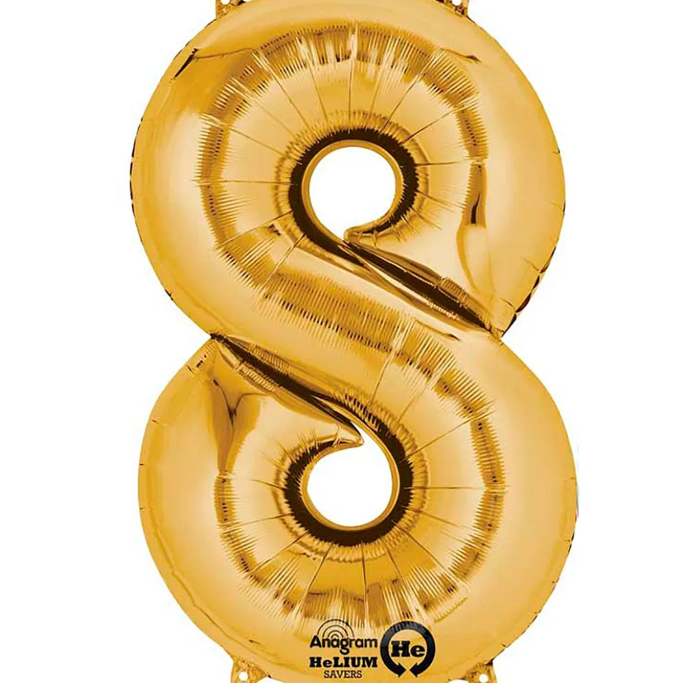 Globo nº 8 Dorado 86 cm