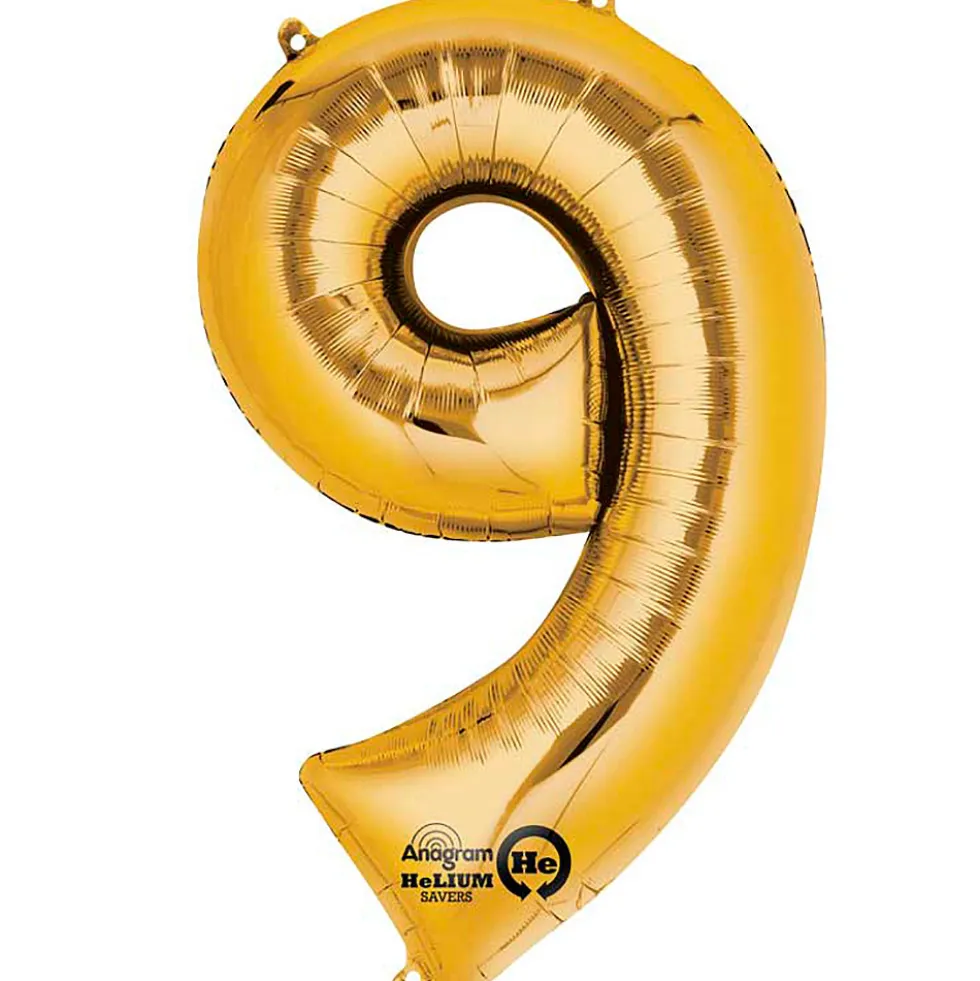 Globo nº 9 Dorado 86 cm