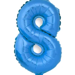 Globo Número 8 Azul 40cm
