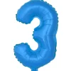 Globo Número 3 Azul 40cm