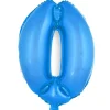 Globo Número 0 Azul 40cm