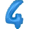 Globo Número 4 Azul 40cm