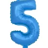 Globo Número 5 Azul 40cm