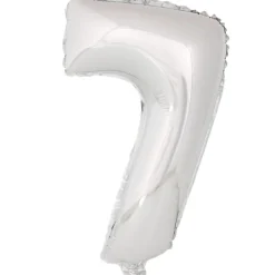Globo Número 7 Plata 40cm