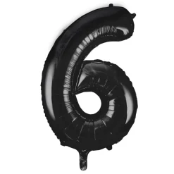 Globo Nº 6 Negro 86 cm