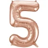 Globo Nº 5 Oro Rosado 86 cm
