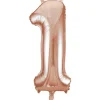 Globo Nº 1 Oro Rosado 86 cm