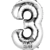 Globo Nº 3 Plata 86 cm