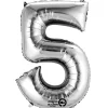 Globo Nº 5 Plata 86 cm