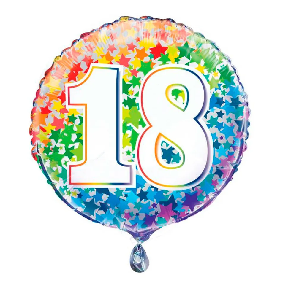 Globo Nº18 Rainbow 45 cm