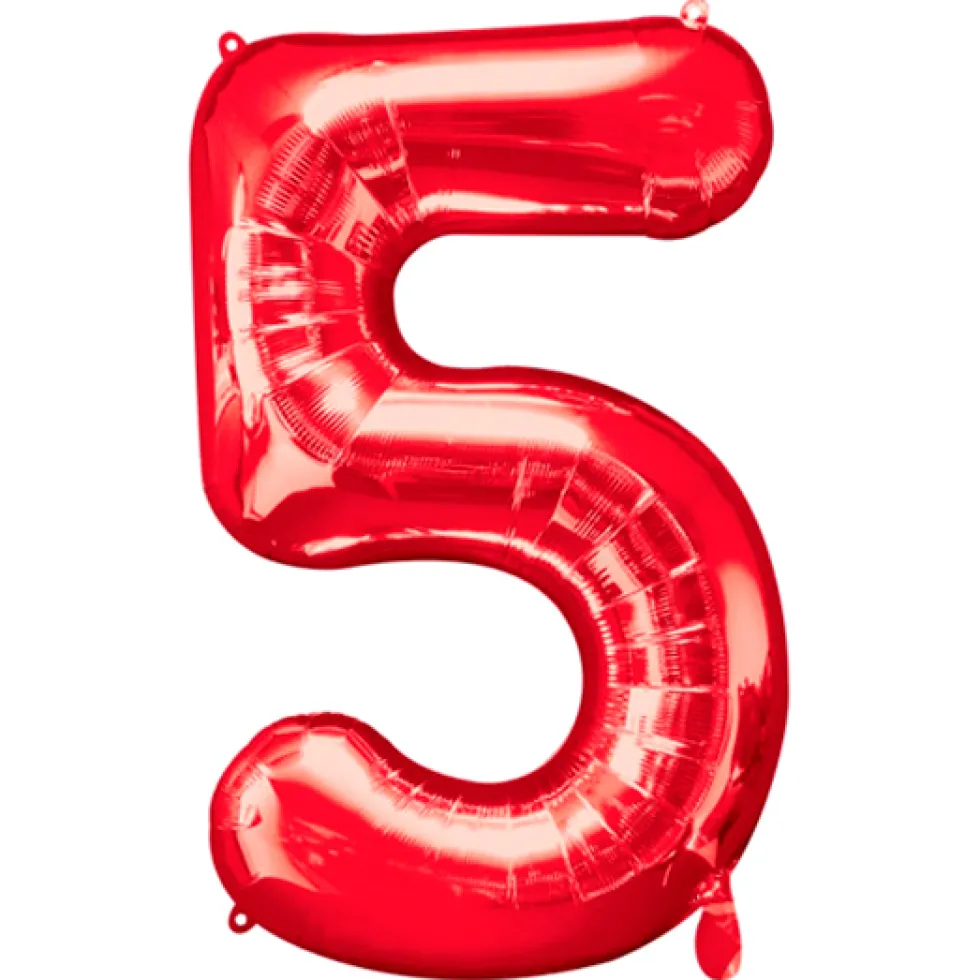 Globo Nº 5 Rojo 86 cm