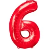 Globo Nº 6 Rojo 86 cm