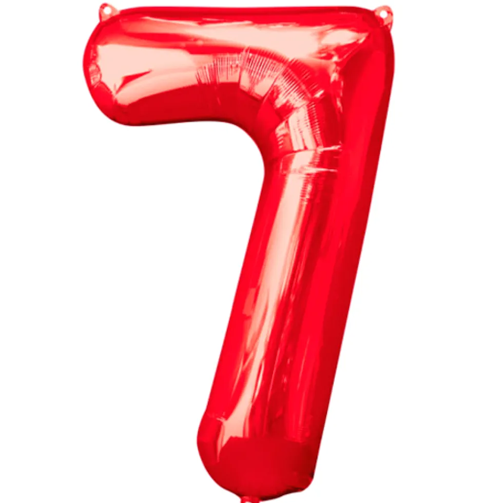 Globo Nº 7 Rojo 86 cm