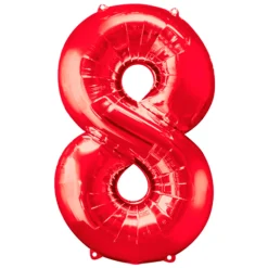 Globo Nº 8 Rojo 86 cm