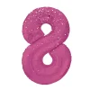 Globo Nº8 Rosa Holográfico 86cm
