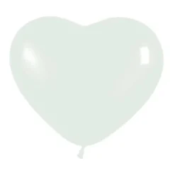 Globos con Forma de Corazón Blanco 10 Unidades