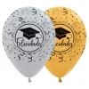 Globos de Látex Felicidades Graduado 30 cm 12 ud