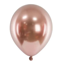 Globos de Látex Reflex Oro Rosado 46 cm - 5 ud