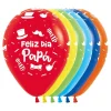 Globos Feliz Día Papá 30 cm 12 ud