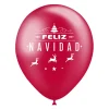 Globos Feliz Navidad Rojos 30 cm 8 ud