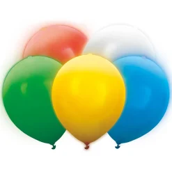 Globos LED Colores Surtidos 5 Unidades