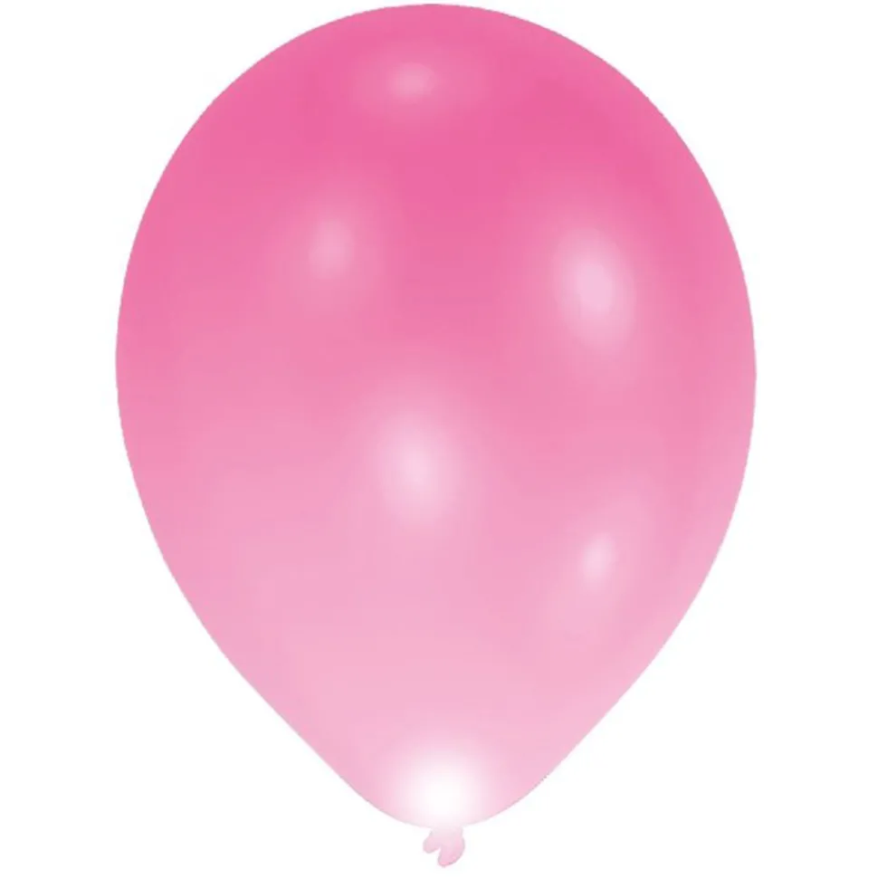 Globos Led Rosas 27 cm 5 ud