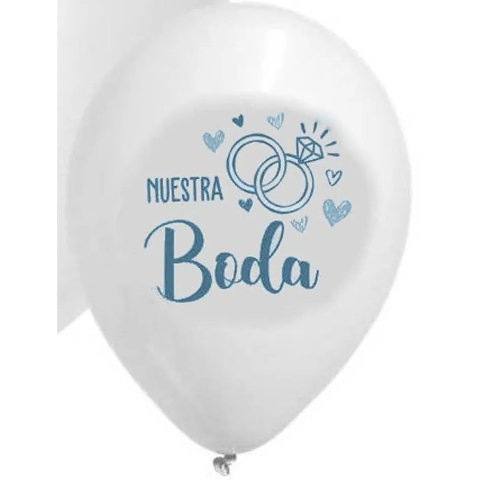 Globos Nuestra Boda 30 cm 25 ud