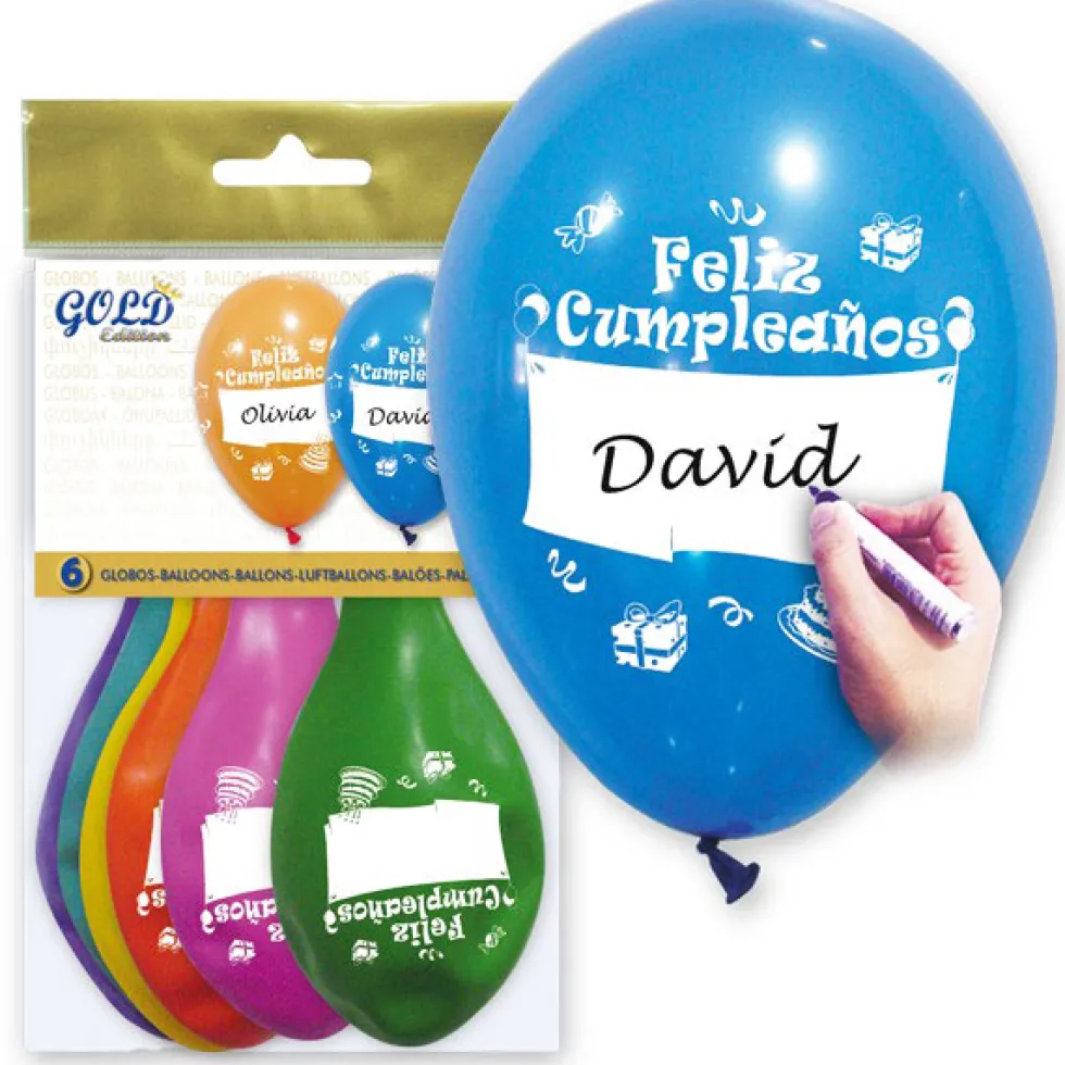Globos personalizables Feliz Cumpleaños