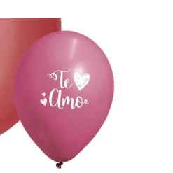 Globos Te Amo Rojo Metalizado 30 cm 25 ud