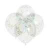 Globos transparentes con Confeti Multicolor