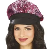 Gorra de Lentejuelas Fucsia