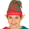 Gorro Elfo Rayas Rojas y Verdes