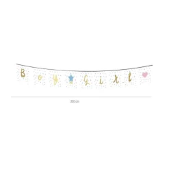 Guirnalda Baby Shower Boy or Girl 2,20 m